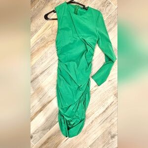 Zara Green 💚 One arm Midi Dress
